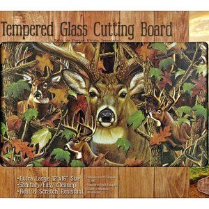 NEW COUNTRY SIDE PRODUCTS WOODLAND CUTTING BOARD WITH DEER